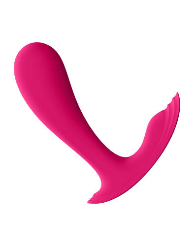 Satisfyer Top Secret - Вибратор с двумя моторами для точки G или анальной стимуляции,11х3 см., (розовый)